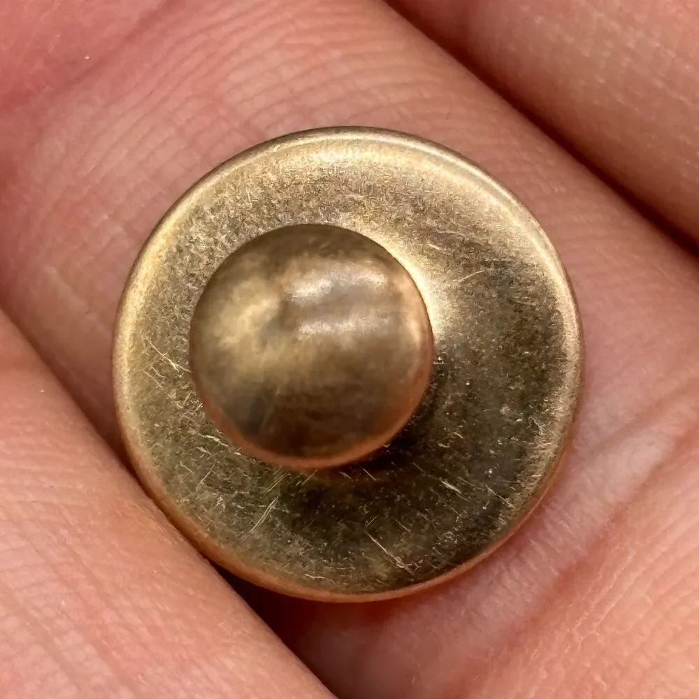 Vintage Mother of Pearl Cufflinks Mismatched Hickok USA Rose Gold Plated Pair